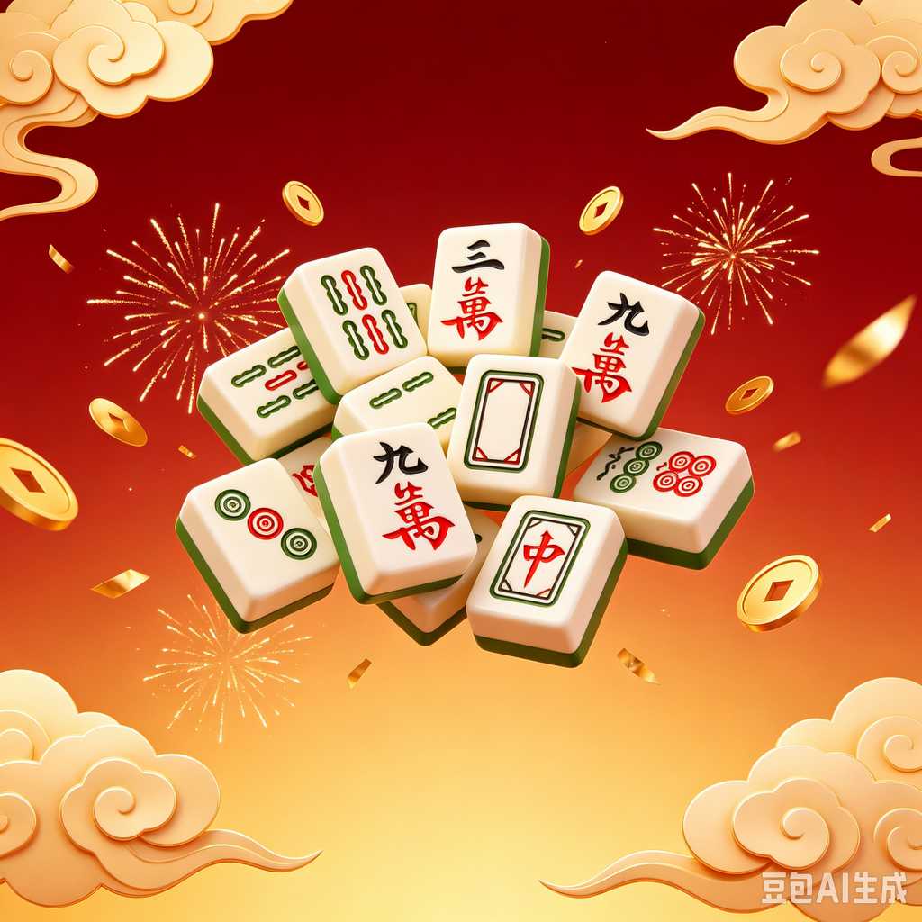 modern text mahjong tiles